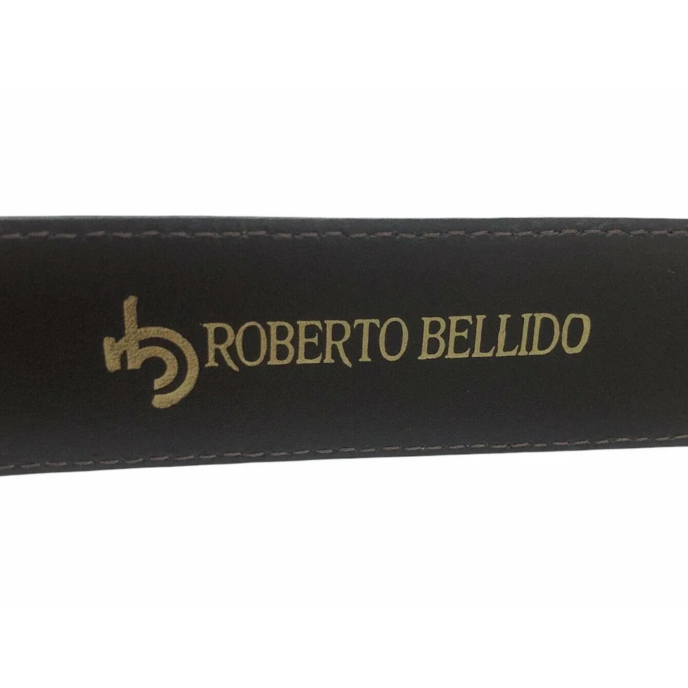 ROBERTO BELLIDO BROWN women leather Belt sz 75 M
